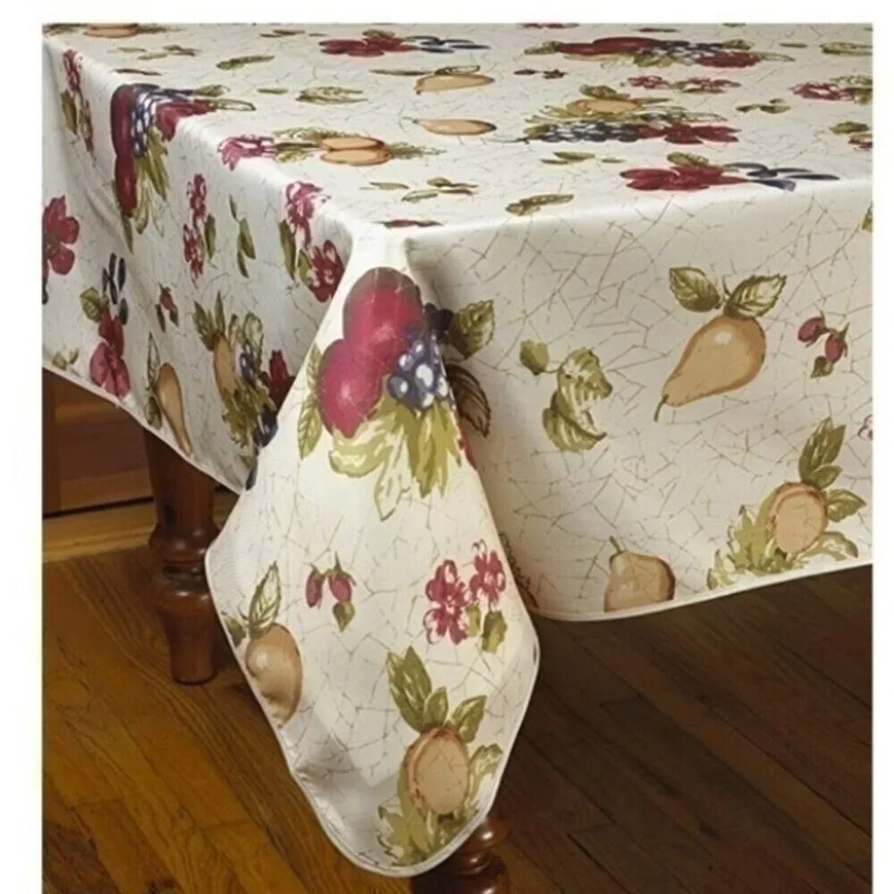60” Round European Vintage Tablecloth